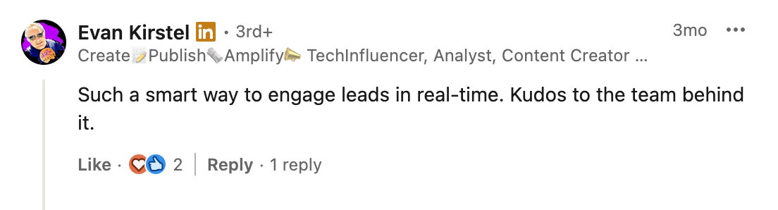 LinkedIn comment