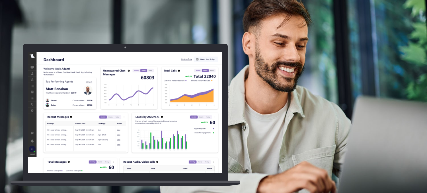 Knock Knock App in Action: Turning Window Shoppers into Real Sales Chats